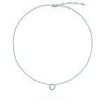 Серебряная подвеска в виде кольца с фианитами MIESTILO 