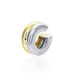 Серебряный кафф биколор