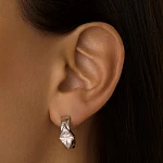 Серьги из серебра с фианитами VENUS