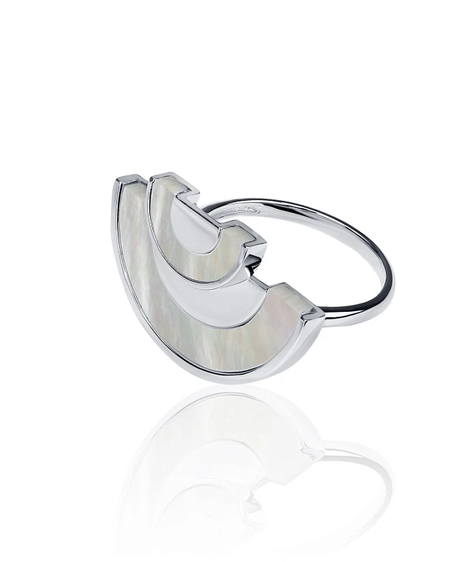 Кольцо из серебра с перламутром VENUS