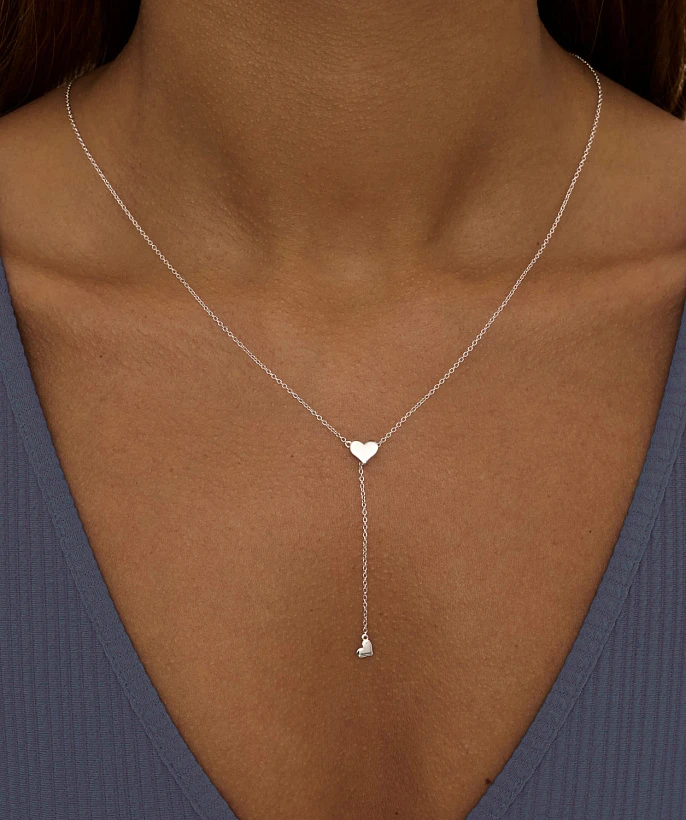 Колье-галстук из серебра MIESTILO 