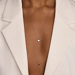 Колье-галстук из серебра MIESTILO 