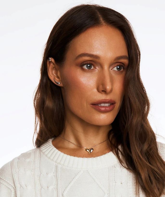 Серебряные серьги-клаймберы