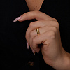 Серебряное кольцо Library фактурное  в покрытии желтое золото Miestilo